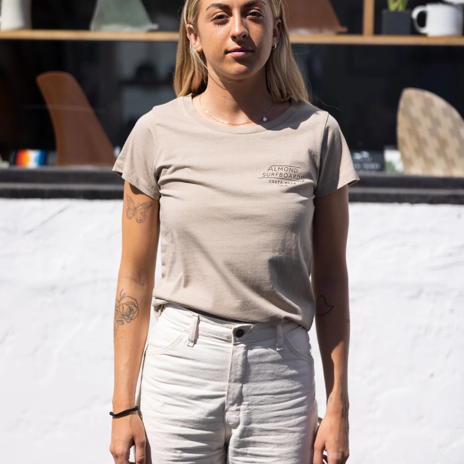 Women's Costa Mesa Tee | Oatmeal 3 Women's Costa Mesa Tee | Oatmeal - Image 3