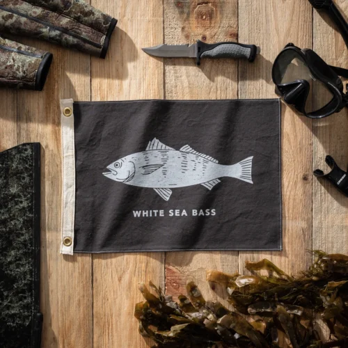 White Sea Bass Flag -Surf Drift Shop 345A3283