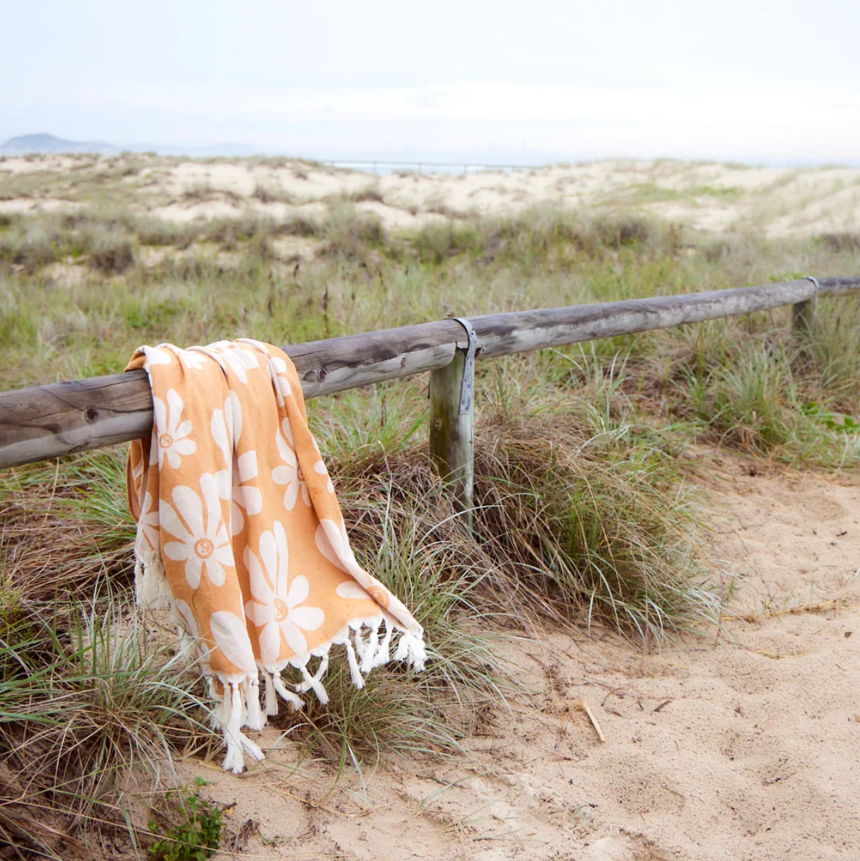 Slowtide Iggy Turkish Towel | Orange 2 Slowtide Iggy Turkish Towel | Orange - Image 2