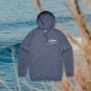 Surf Check Hoodie | Faded Blue -Surf Drift Shop almond hoodie