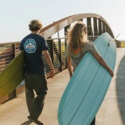 Almond Badge Tee | Navy -Surf Drift Shop spring 25 85