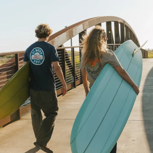 Almond Badge Tee | Navy -Surf Drift Shop spring 25 85